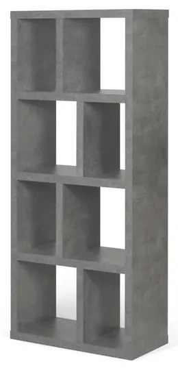 Szary regał w dekorze betonu 70x159 cm Berlin – TemaHome