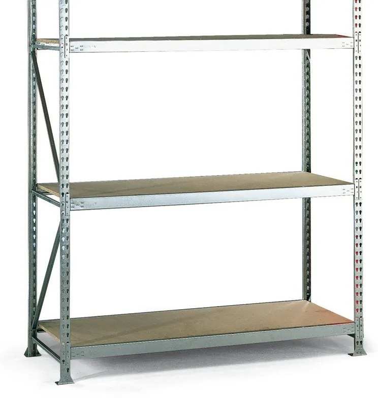 Regał półkowy, nośność 500 kg, 2500x2600x650 mm, podstawowy