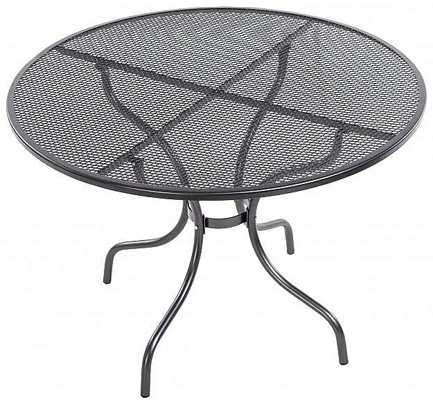 Metalowy zestaw ogrodowy PALMA III. 1 + 4 Stół ⌀ 105 cm (u503)