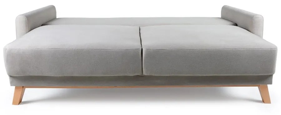 Jasnoszara sofa rozkładana Bonami Selection Pop