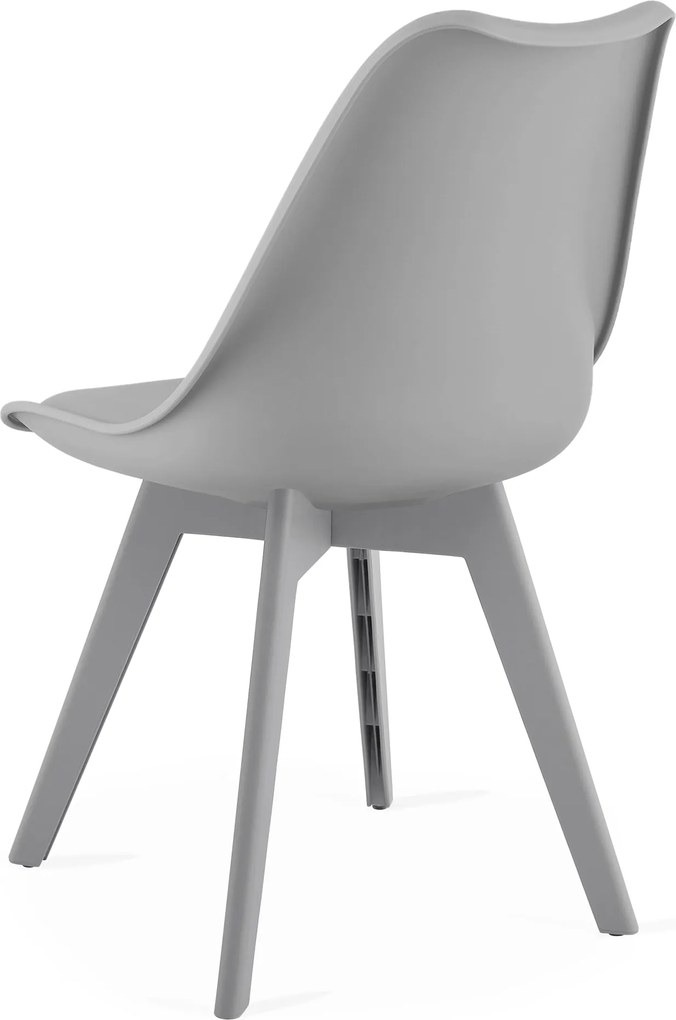 Krzesło MARK - szare / nogi szare