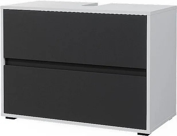 Szafka na wannę biały/antracyt 80.2x40.1x58.2 maltin