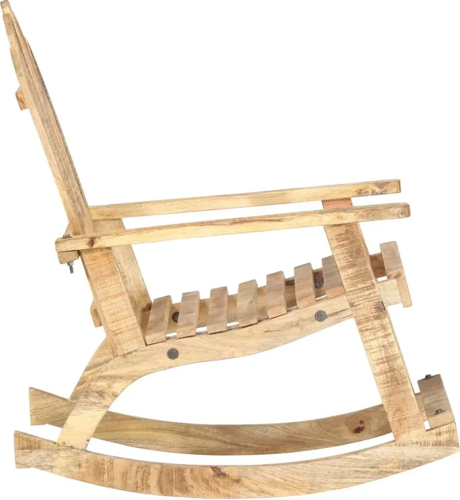 Drewniane bujane krzesło ogrodowe F4-G13