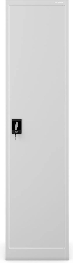Szafa biurowa metalowa na akta, głęboka, szara, 450x1850x600 mm: ALEX D600
