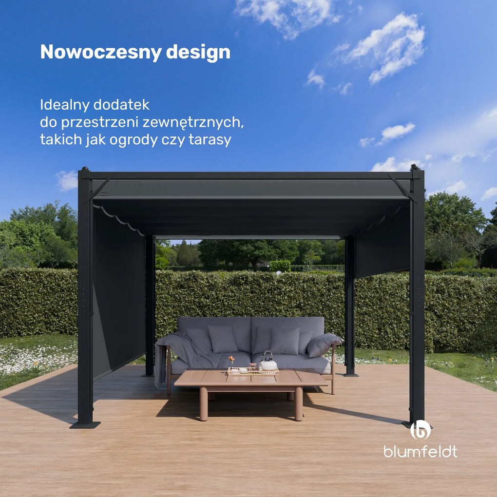 Blumfeldt Pantheon Cortina altana ogrodowa 3x3m