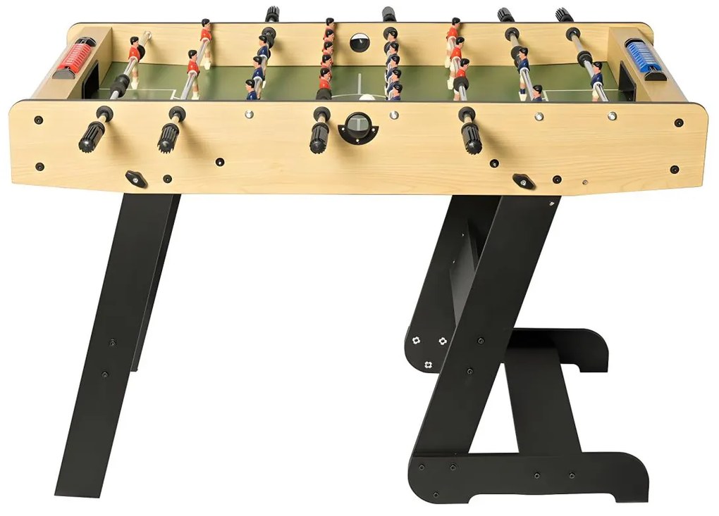 Składane stół do piłkarzyków kolor jasny naturalny z MDF - Dł.121 x Szer.61 x Wys.79 cm - HORTON