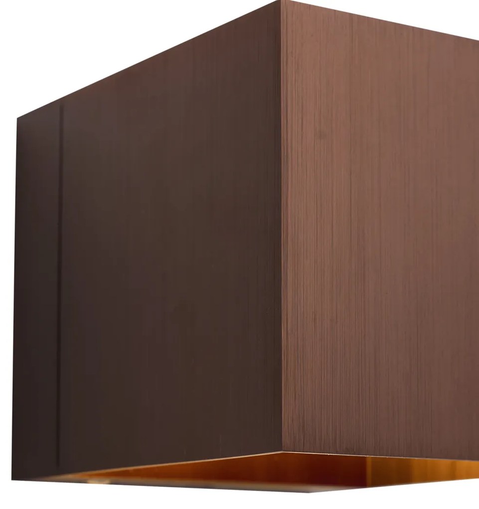 Nowoczesny Kinkiet / Lampa scienna w kolorze ciemnego brązu z LED i dotykowym ściemniaczem, akumulatorowy - Joris Nowoczesny Oswietlenie wewnetrzne