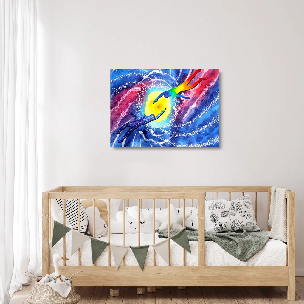 Obraz na szkle - Dotyk (70x50 cm)
