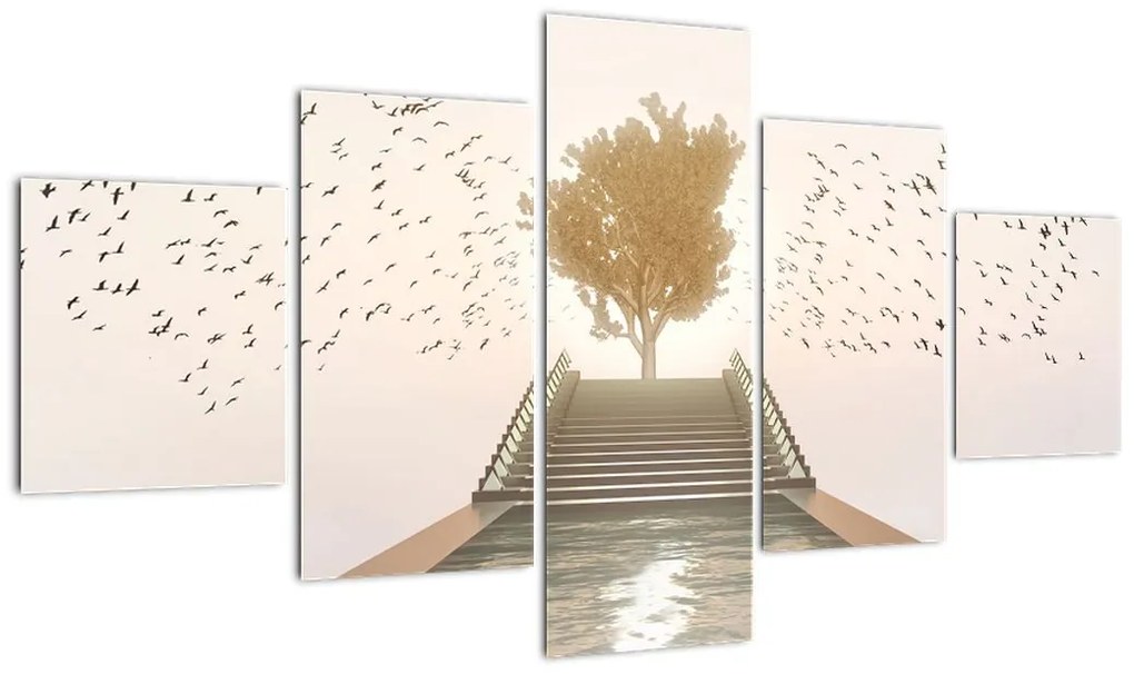 Obraz - Most do nieznanego (125x70 cm)