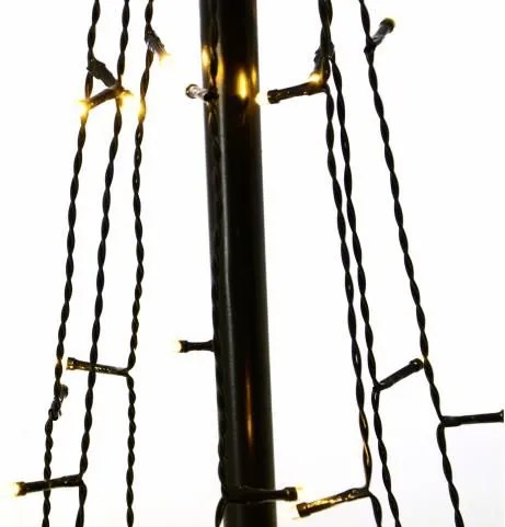 Świąteczna dekoracja - świetlna piramida,180 cm, ciepła biel