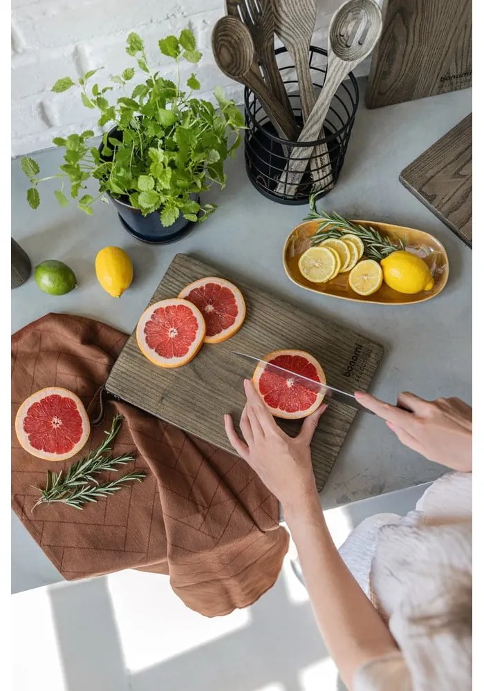 Drewniana deska do serwowania 26 x 18 cm Rustic – Bonami Selection