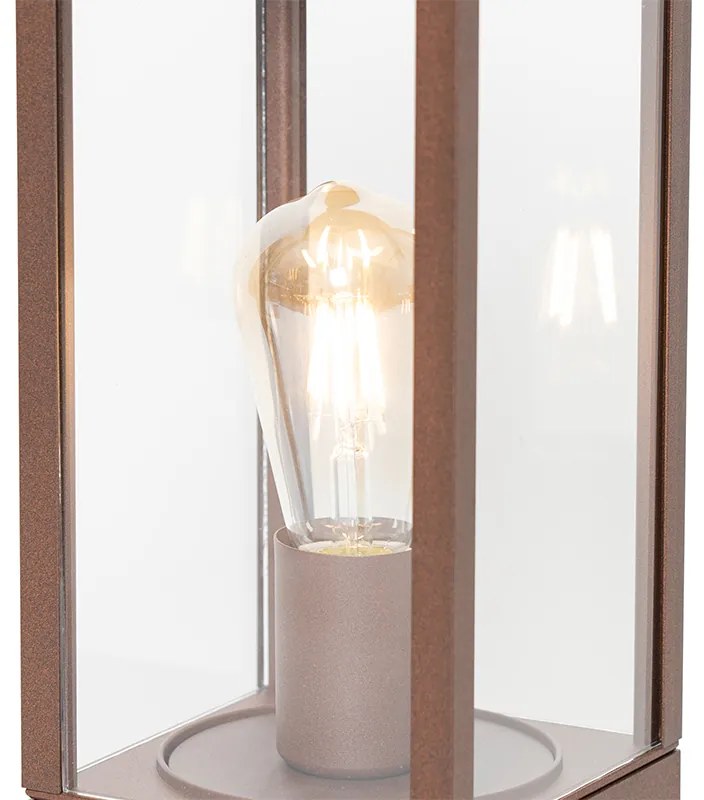Zewnetrzna Industrialna lampa podłogowa zewnętrzna rdzawo-brązowa 40 cm IP44 - CharloisPrzemysłowy Oswietlenie zewnetrzne