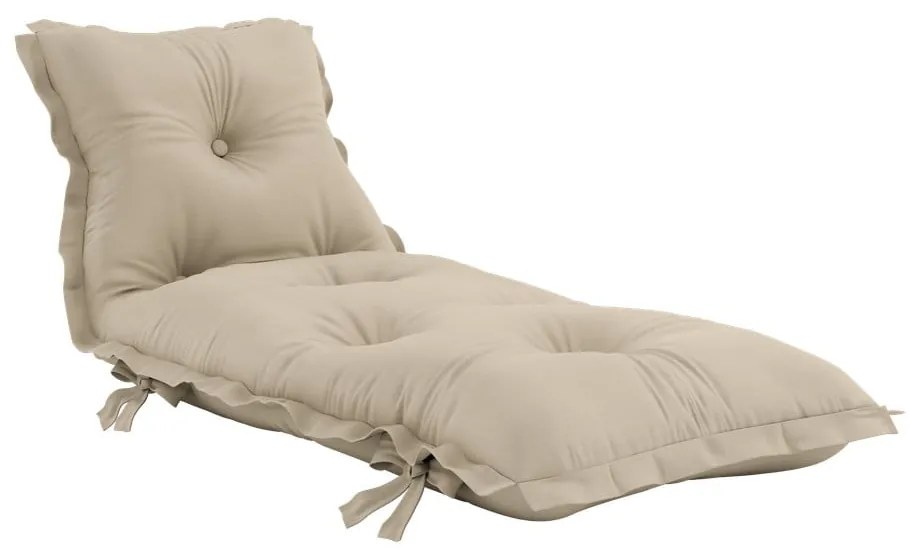 Beżowy wielofunkcyjny futon odpowiedni na zewnątrz Karup Design OUT™ Sit&amp;Sleep Beige
