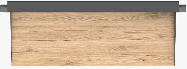 Zestaw loftowych mebli do przedpokoju Loft ZLL1 czarny/dąb wotan
