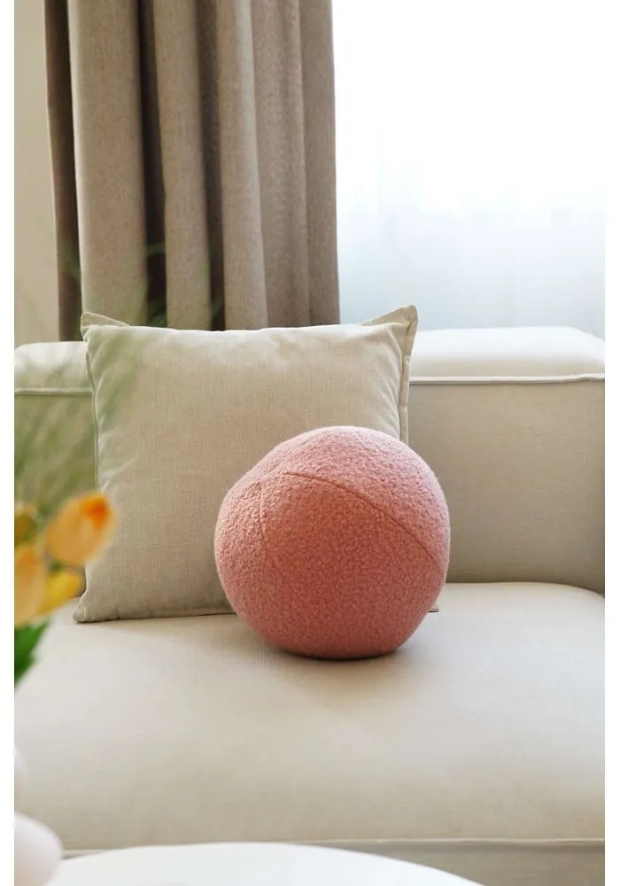 Poduszka dekoracyjna z materiału bouclé ø 20 cm Top – Mioli Decor