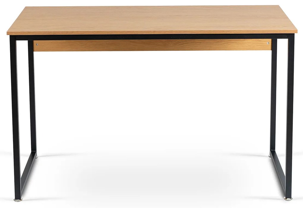 Biurko Loft do Gabinetu ROSS 120x60 cm Dąb Złoty/Czarny Nowoczesne