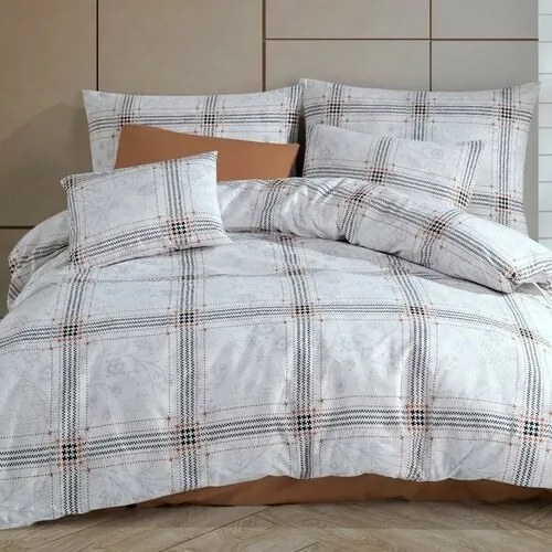 BedTex Pościel bawełniana Quatre biały, 140 x 220 cm, 70 x 90 cm, 140 x 220 cm, 70 x 90 cm