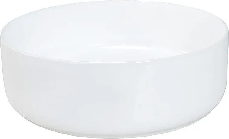 Biała Okrągła Umywalka Ceramiczna Na Blat K6-M41