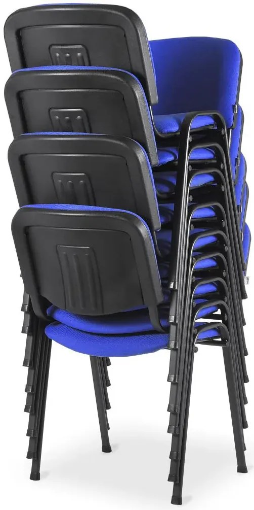 Niebieskie sztaplowane krzesło konferencyjne H4-T99