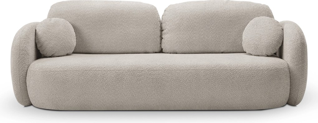 Masseno Sofa AMICO z funkcją spania i pojemnikiem na pościel - Szary - ABRIAMO 6