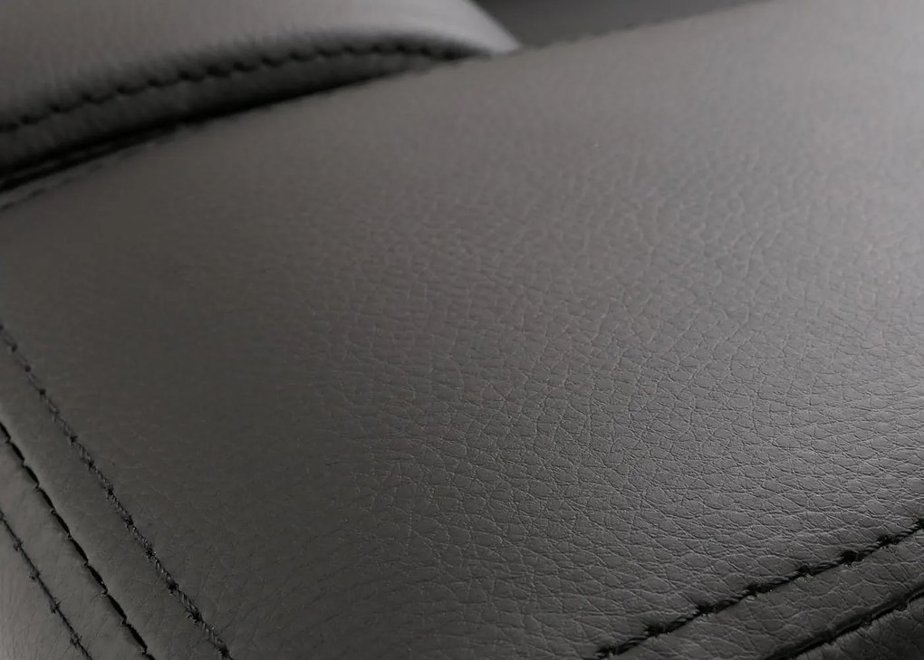 Fotel Fotel wypoczynkowy Lille,  sztuczna skóra, czarny