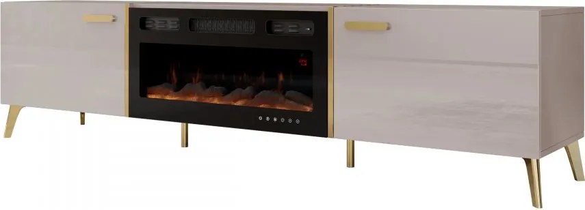 Szafka RTV z kominkiem Rostiw 2D EF