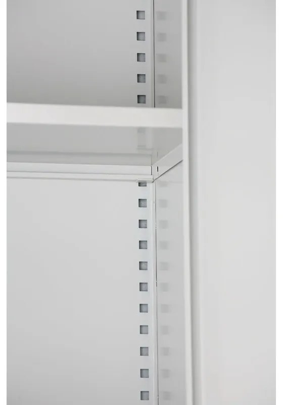 Szafa metalowa, 1950 x 800 x 400 mm, 4 półki, szara