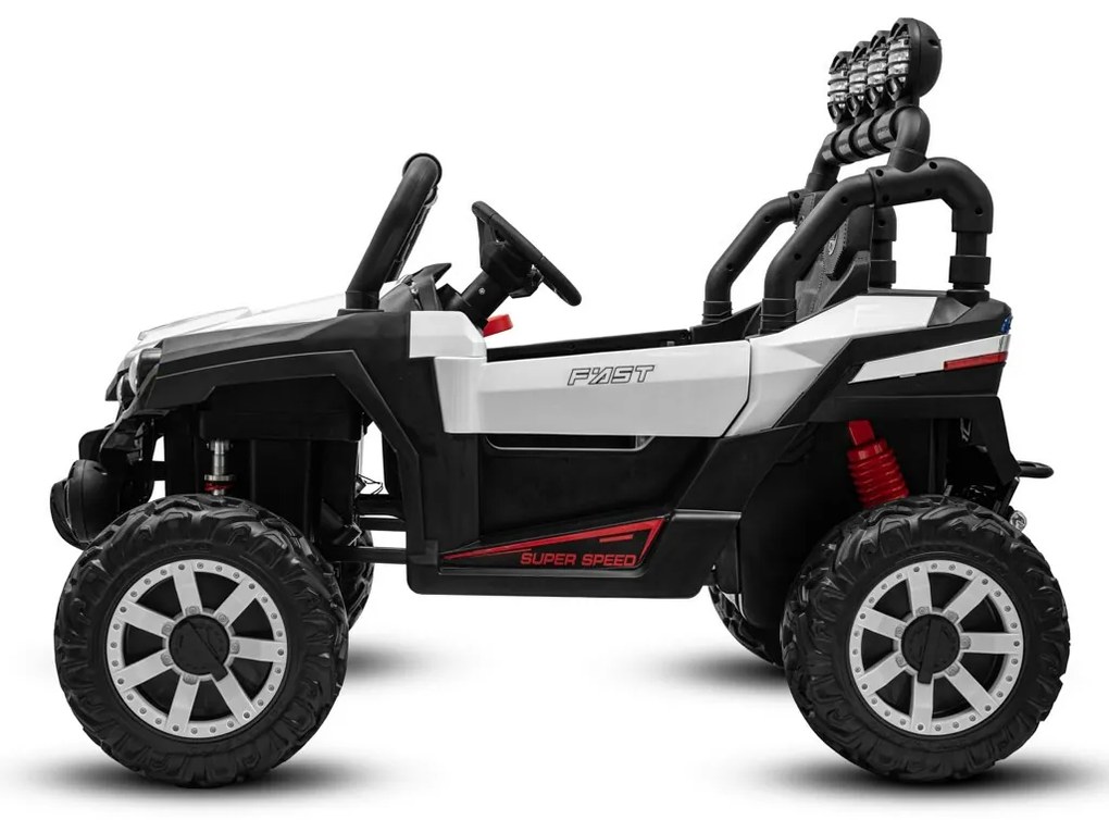 Baby Mix Elektryczny samochód dla dzieci Buggy Road 4 x 4, biały