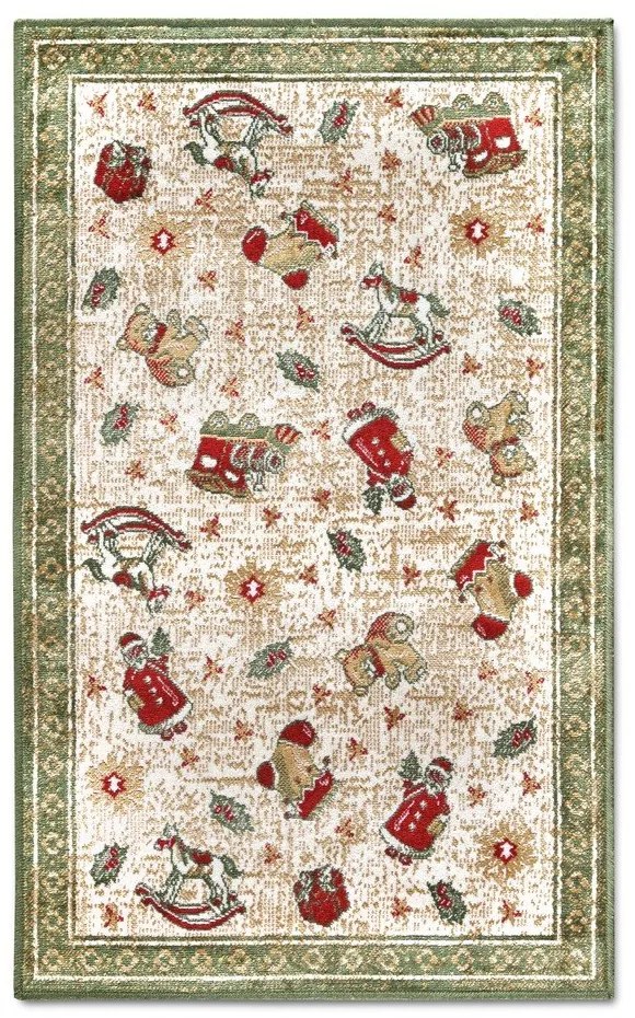 Zielony dywan z mieszanki bawełny ze świątecznym motywem 50x80 cm Toy's Delight Green Christmas – Villeroy&amp;Boch