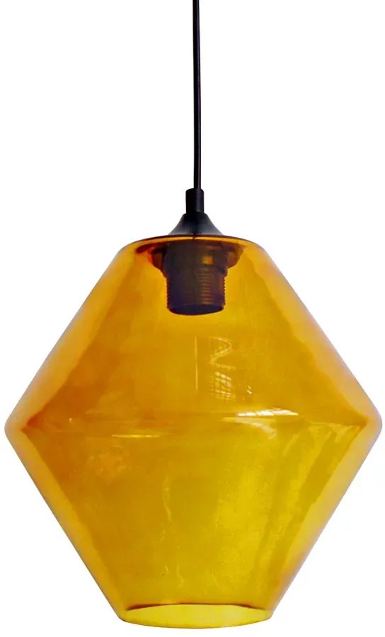 Pomarańczowa lampa wisząca do salonu - 6X Z043 D4-F96