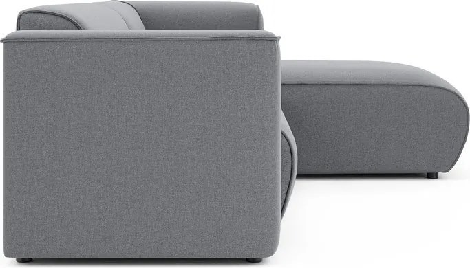 Jasnoszary narożnik (prawostronny/z szezlongiem) Merid – Ropez