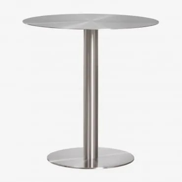 Okrągły Stół Jadalniany Ze Stali Nierdzewnej Xiren Ø70 Cm - Sklum