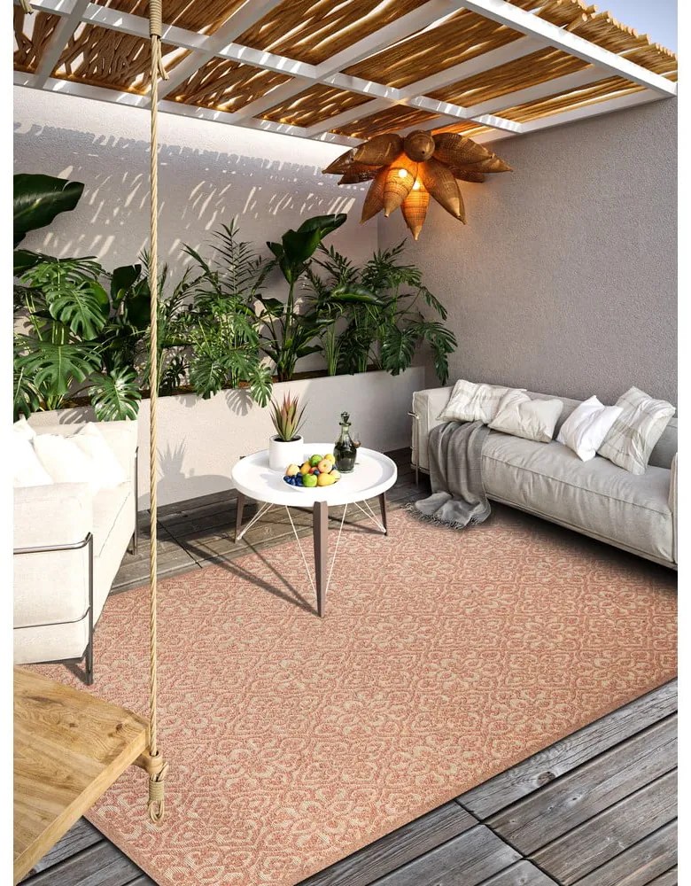 Ceglasty dywan odpowiedni na zewnątrz z włókien z recyklingu 160x230 cm Julie – Villeroy&Boch