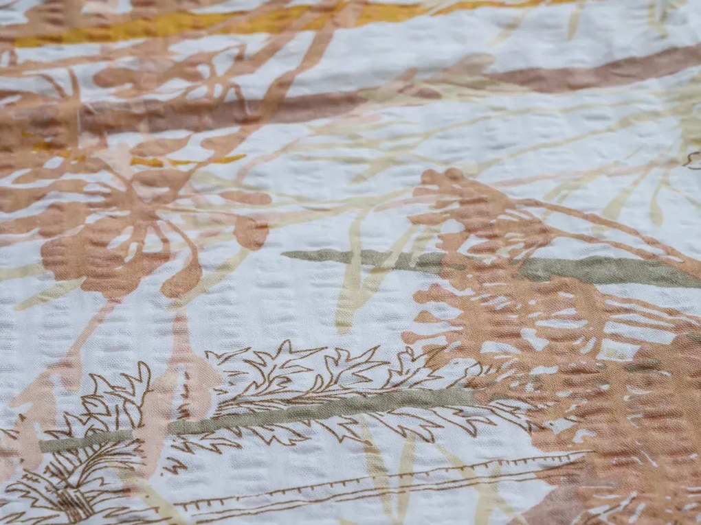 PrzytulneMieszkanie.pl PrzytulneMieszkanie.pl Pościel z kory z bawełny renforcé CARAWAY kremowa Rozmiar pościeli: 70 x 90 cm | 140 x 200 cm