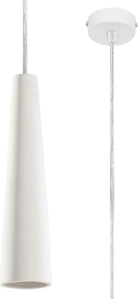 Lampa wisząca ceramiczna ELECTRA biała