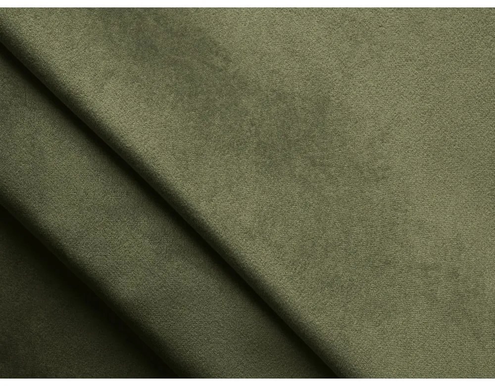 Zielone łóżko kontynentalne ze schowkiem 180x200 cm Mikana – Makamii