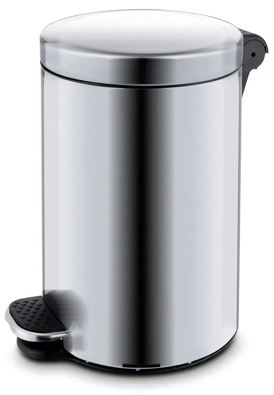 Kosz z pedałem, śmietnik, 12l nierdzewny matowy