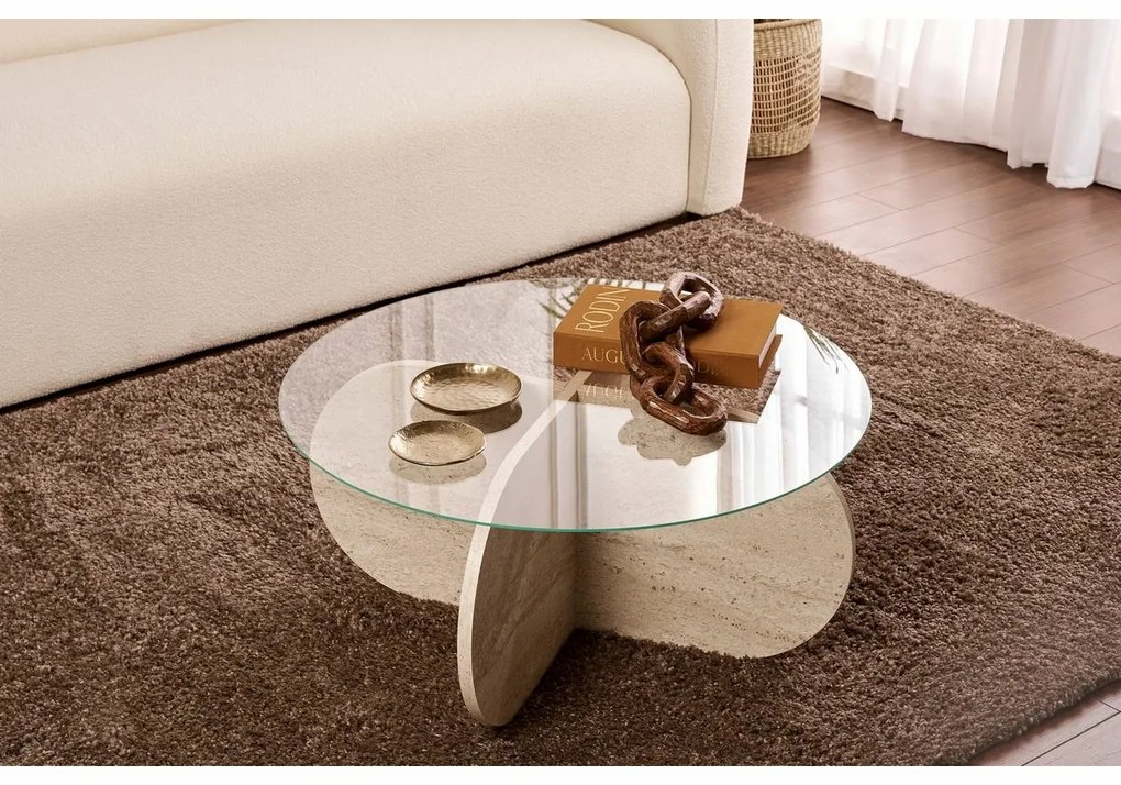 Stolik konferencyjny Aeris Travertine
