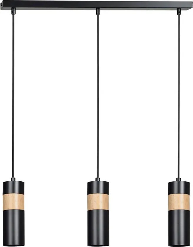 Czarna nowoczesna lampa wisząca - D103 D4-D96