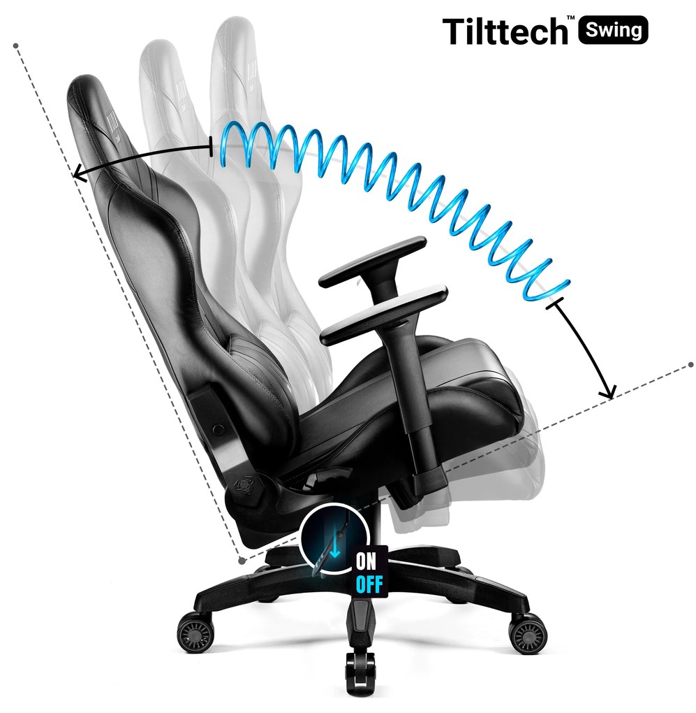 Fotel gamingowy Diablo X-Horn 2.0 King Size, czarny