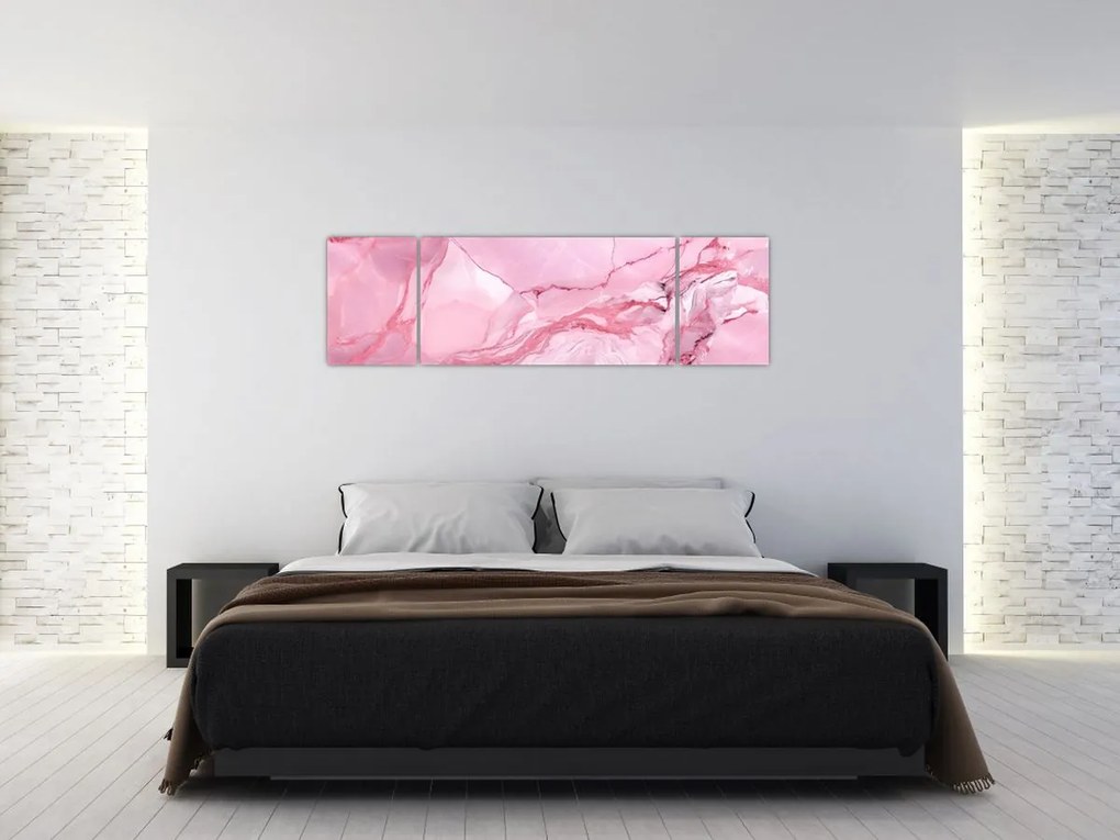 Obraz - Różowy marmur (170x50 cm)