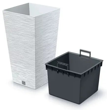 Doniczka FURU SQUARE 29,5 cm, biały, 29,5 cm