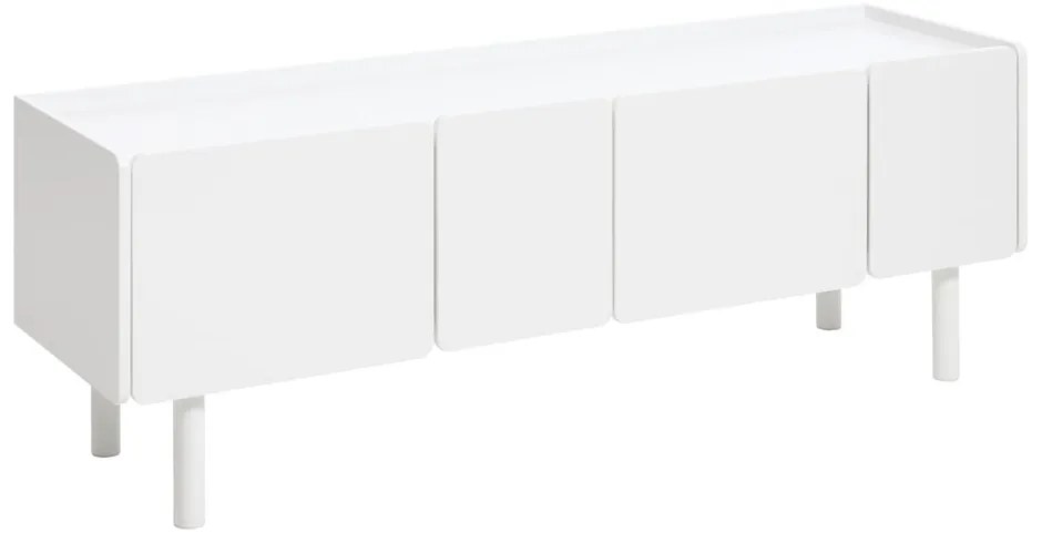 Biała szafka pod TV 160x55x45 cm Bera – Unique Furniture