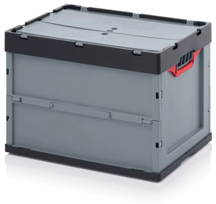 Skrzynki składane z wiekiem, 600x400x420 mm