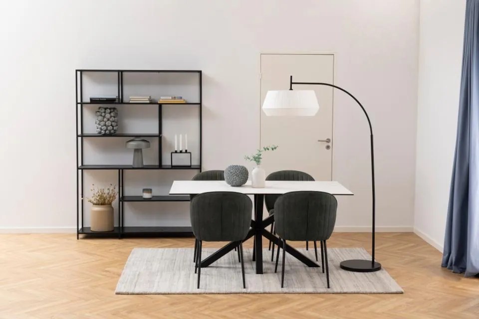 Biały stół z ceramicznym blatem Heaven 160x90