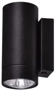 Czarny metalowy nowoczesny kinkiet tuba - 2X A788 D0-B53