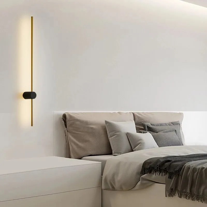 KINKIET ŚCIENNY LED LHJ062-W CZARNO ZŁOTY