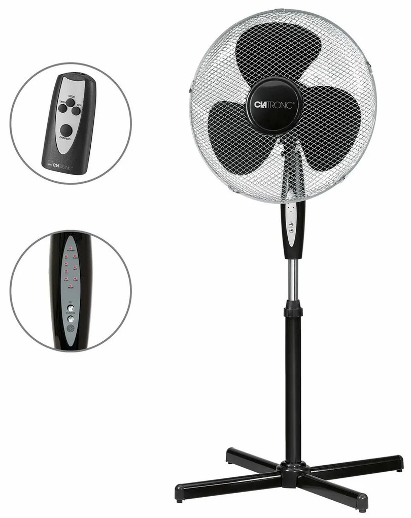 Clatronic VL 3741 wentylator stojący z pilotem zdalnego sterowania