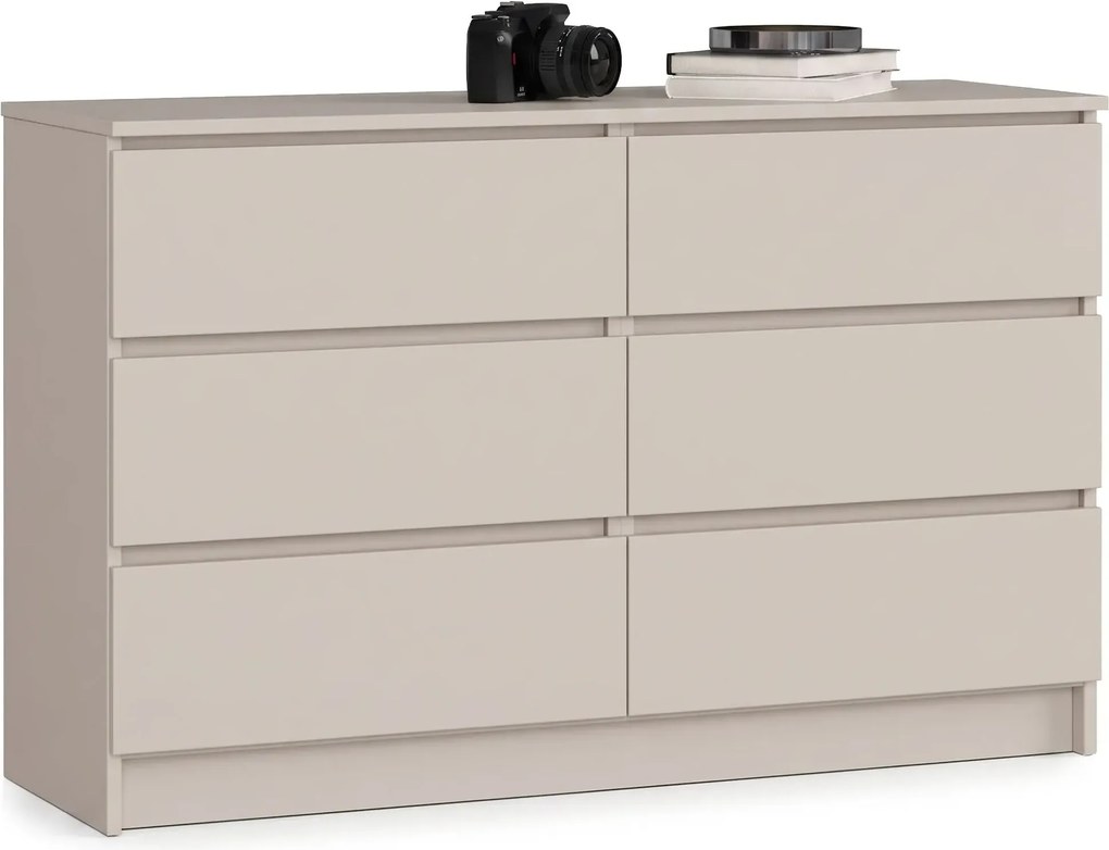 Kaszmirowa komoda z 6 szufladami L9-W39