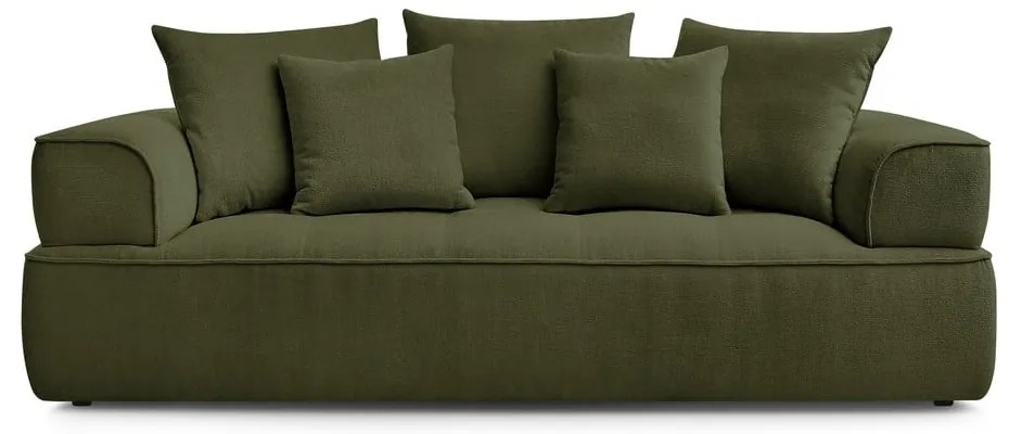 Zielona sofa z tkaniny szenilowej 237 cm Whesley – Bobochic Paris